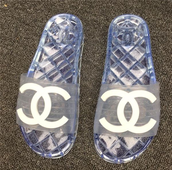 

New fa hion women men andal comfortable beach hoe tran parent flip flop woman ca ual jelly lipper peep toe andal c53651