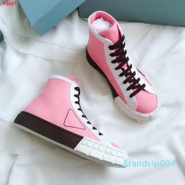 

new women's small white shoes high-canvas lace-up casual shoes rubber sole soft and comfortable wear - resistant ankle boots, Black