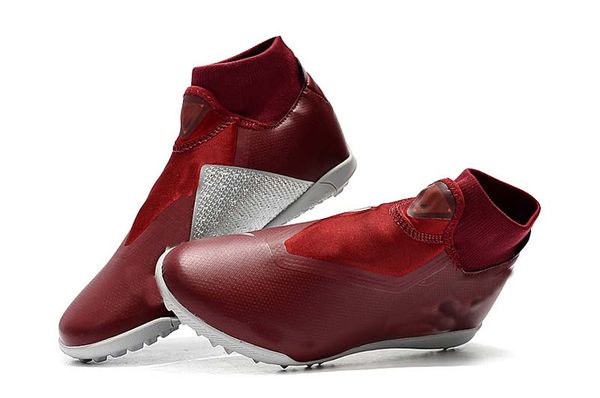 

горячая 2019 mens высокого голеностопного бутсы phantom vison академия ic tf открытой обувь phantom видение крытого / открытый tf красного ф