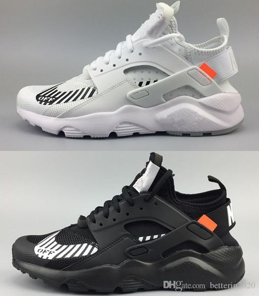 huarache noir et blanc homme