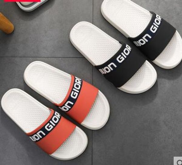 

fashion 2019 347 19 red yellow lightweight men shoes solid color men big size classic slipper, Black