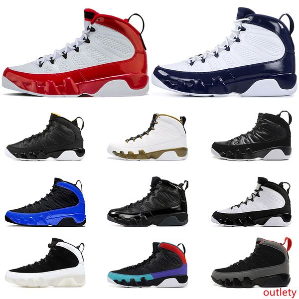 

2019 men basketball shoes 9s gym red dream it do it citurs black white city of flight sports sneaker size 7-13