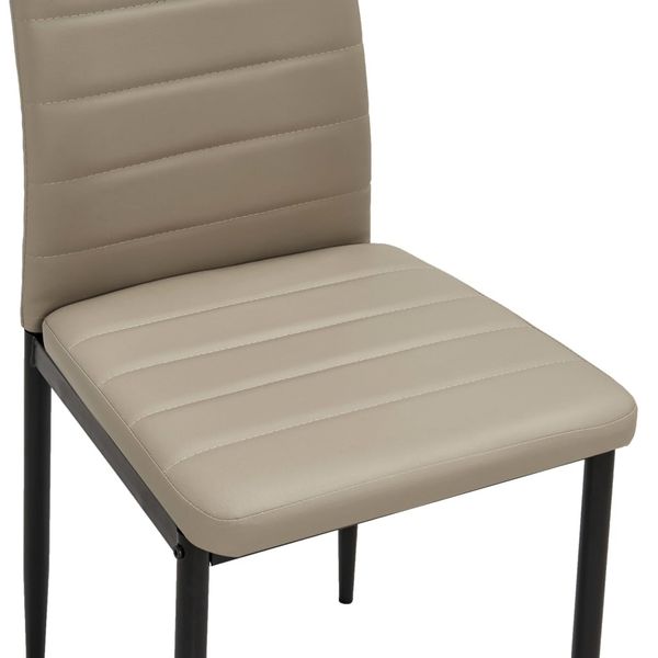 

dining chairs 2 units cappuccino synthetic leather patio benches