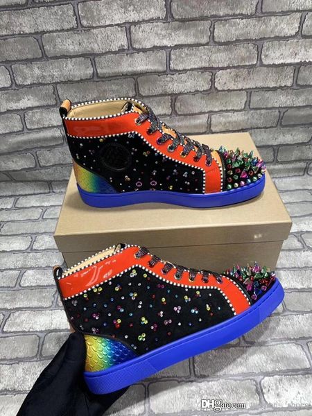 

2020 luxury designer mens shoes fashion luxury designer women shoes basketball sneakers trainers star vintage loafers with box -348, Black