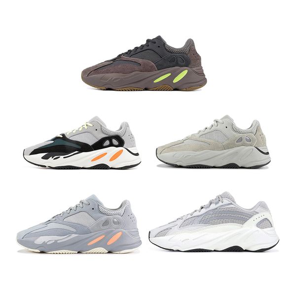 

2019 Designer 700 Wave Runner mens women running Mauve Multi Solid Grey mens trainers designer Athletics sports Sneaker size 36-46