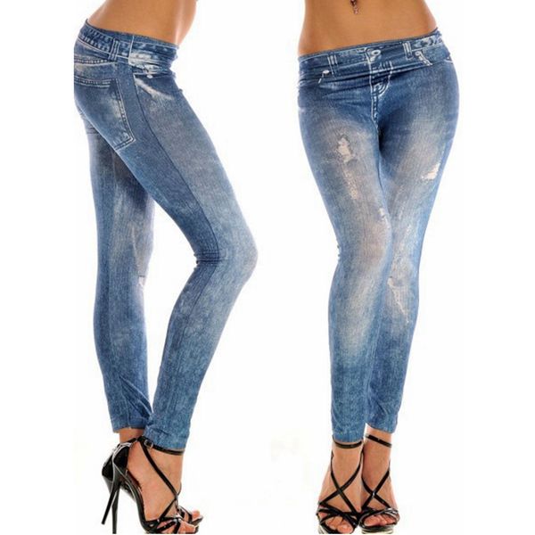 

женские джинсы мягкие колготки гетры женские джинсы denim бесшовные поножи тощий сексуальные брюки тонкий stretch брюки bottom моды, Blue