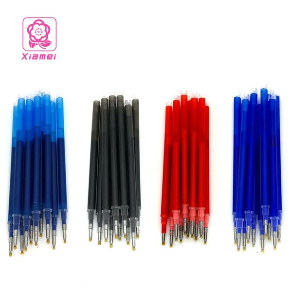 

20шт / комплект стираемого гелевой ручки пополнения школа канцтовары 8 цветов выдвижной кликер письменного инструмент