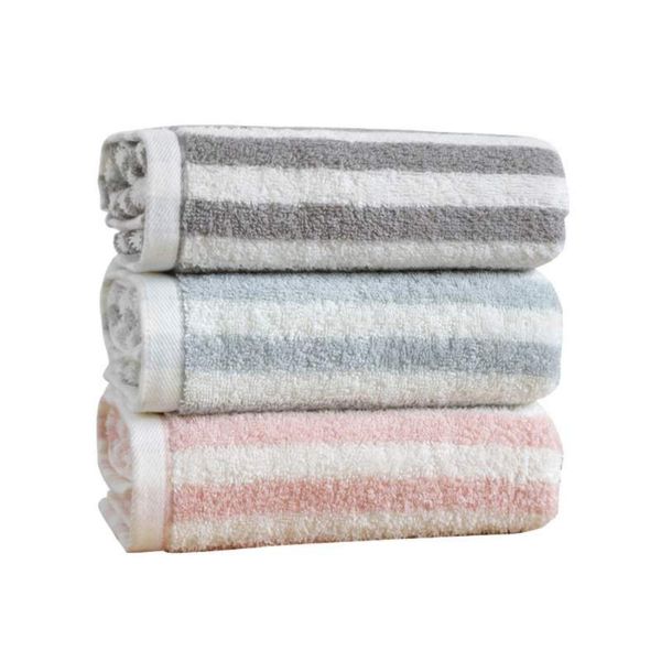 

simple face towel striped cotton towel bathroom combedable face home daily for bathroom