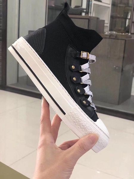 

luxury men shoes mens womens fashion sneakers party platform shoes velvet df0718, Black