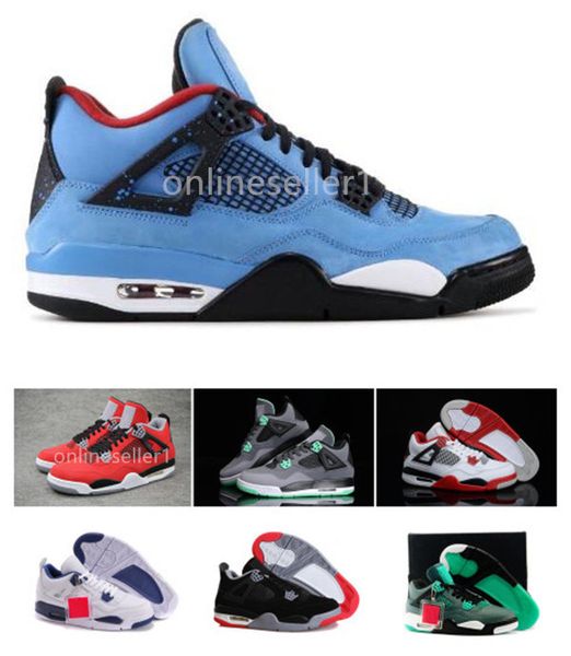 

designer 4s travis raptors white cement thunder alternate motorsport black cat basketball shoes lightening fire red new men shoes