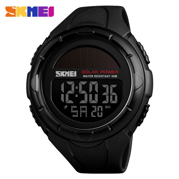 

skmei sport luz solar men fashion reloj digital hombre wtaches waterproof analog watch with date alarm chronograph relogio, Slivery;brown