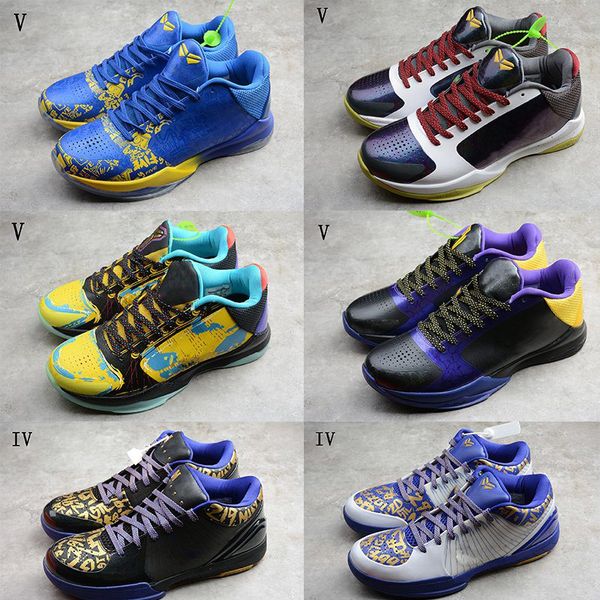 

zoom kobe v 5 4 protro mens basketball shoes sports sneakers draft day hornets basket ball trainers designer boys des chaussures