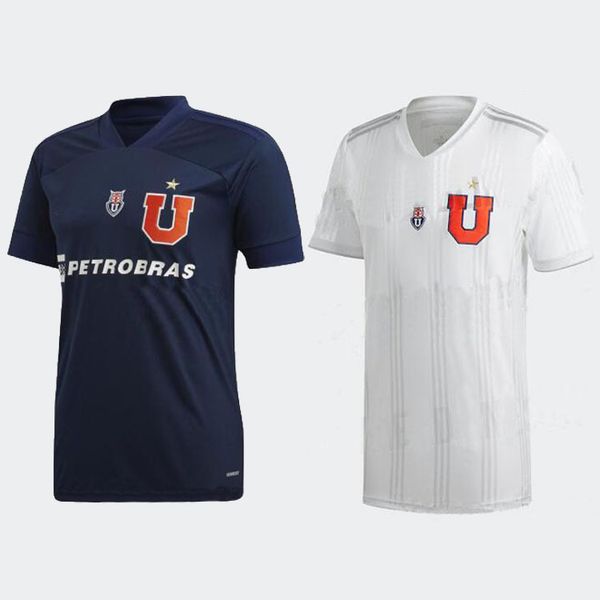 

2020 2021 club universidad de chile home away soccer jersey oroz henriquez beausejour kids kit men football shirt, Black;yellow