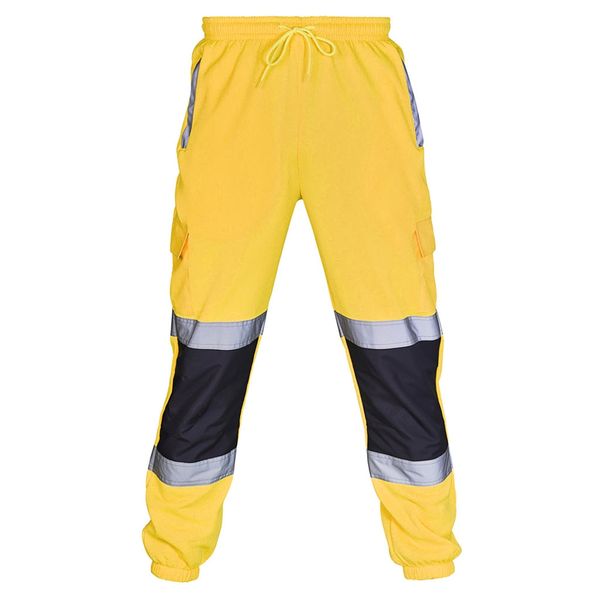 

2020 work pants men's auto repair labor insurance welding factory work clothes trousers safety pants work overalls pocket wear, Black