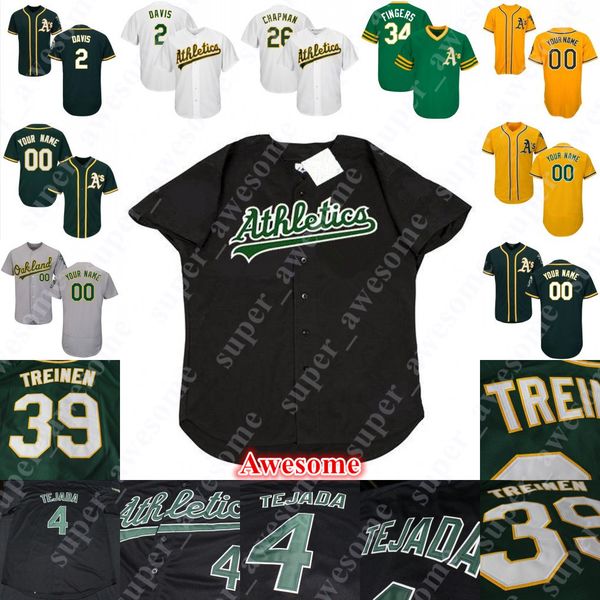 

Khris Davis Athletics Jersey Matt Olson Matt Chapman Blake Treinen Marcus Semien Ramon Laureano Mike Fiers Barry Zito Rickey Henderson