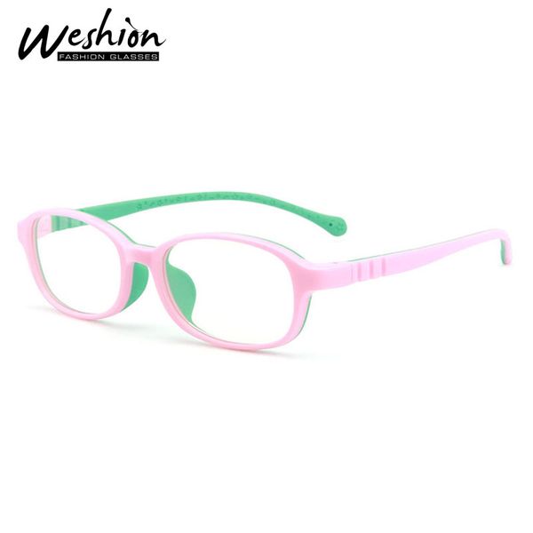 

youth anti-blue light kids glasses children optical silicone frame transparent prescription anti glare reading eyeglasses 2020, White;black