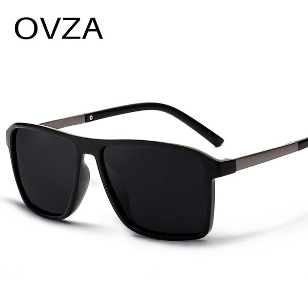

ovza 2019 new polarized sunglasses men mirrored driving glasses black rectangle sunglasses male cool fashion classic s6076, White;black