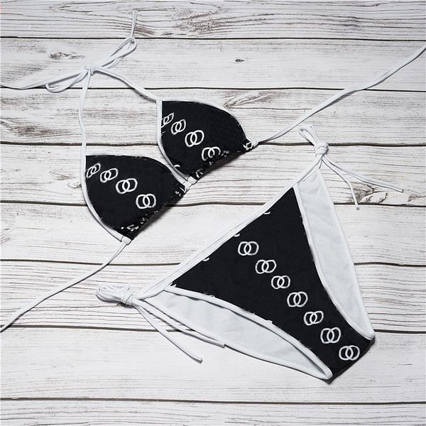 

designer lady bikini swimsuit brand letter printed brand swimwear bikini for women fashiontwo-piece bikini bathing suit xy1941002, White;black