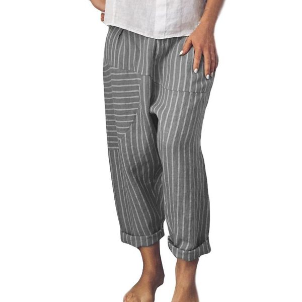 

2019 новый стиль осень женщины моды тонкий женщин полная длина брюки хлопок высокой талией нашивки брюки женские брюки z83, Black