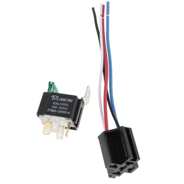 

30a 4-контактный реле разъем жгута проводов соединитель для автомобилей грузовик с централизацией разъем держатель блока