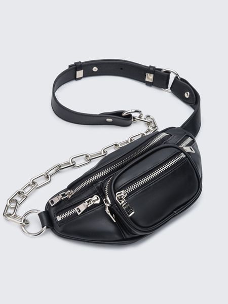 

мешок 2020 новый король-сумка талии овчины грудь сумка женская crossbody кожи плеча звезда того же пункта с цепочкой