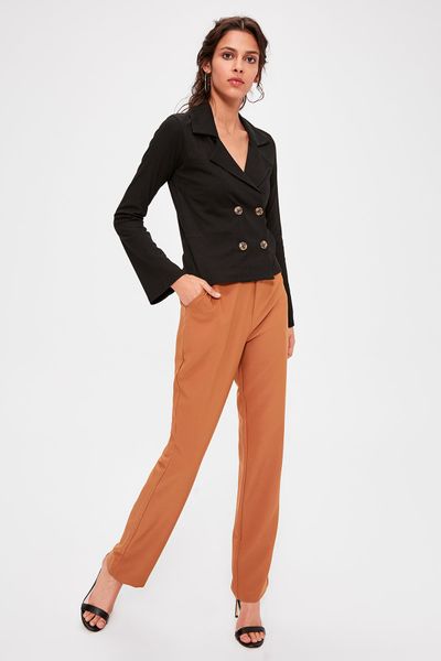 

trendyol cinnamon basic брюки twoaw20pl0318, Black;white
