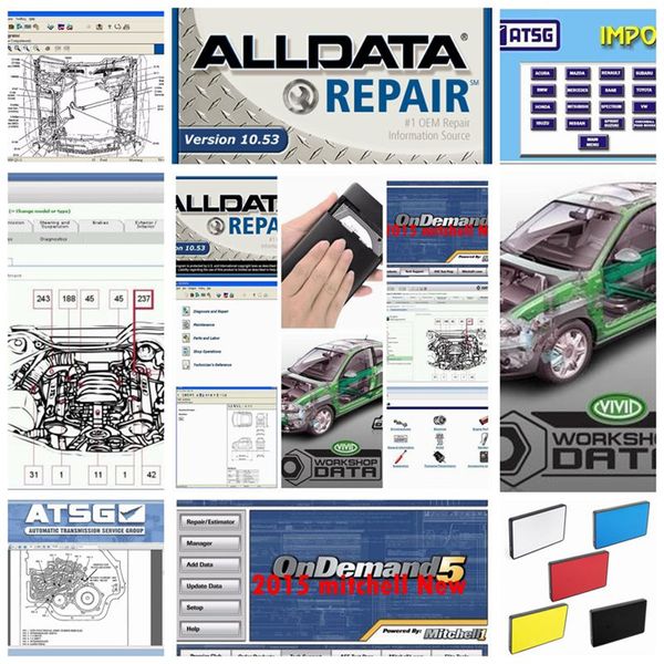 

2019 all data auto repair software alldata 10.53+mitchell ondemand software 2015v+vivid workshop data+atsg 24in1 1tb hdd usb3.0