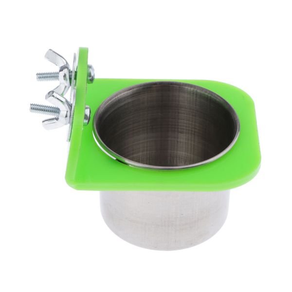 

pet bird parrot water food feeder feeding food cup for small to large bird