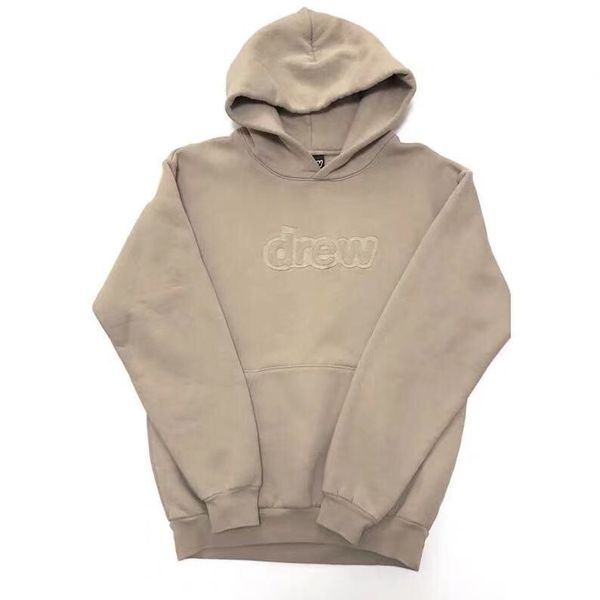 

2019 just bieber drew house embroidery women men hooded sweatshirts hoodie hiphip oversized men casual hoodie pullover, Black