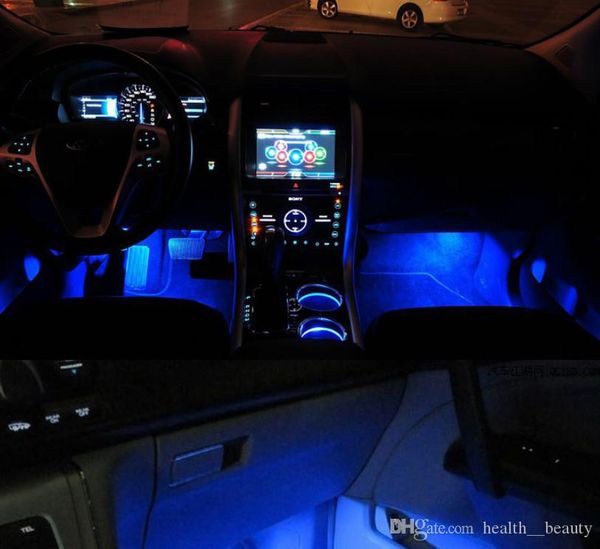 2019 Cool Car Interior Atmosphere Lamp Free Modification Led Footlight Personalized Car Blue Light Decoration 780 Suitable For Any Vehicle Type From