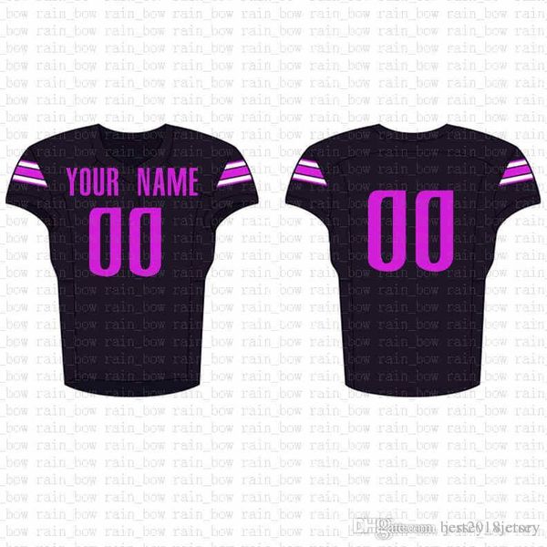 

2019 new custom football jersey mens embroidery logos 100% stitched sale c22 ede, Black;red