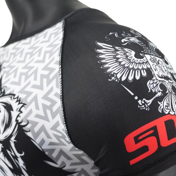 

sotf mma white tiger printing breathable mma shirt boxing jerseys muay thai kickboxing t shirt rashguard men compression cheap, Black;red