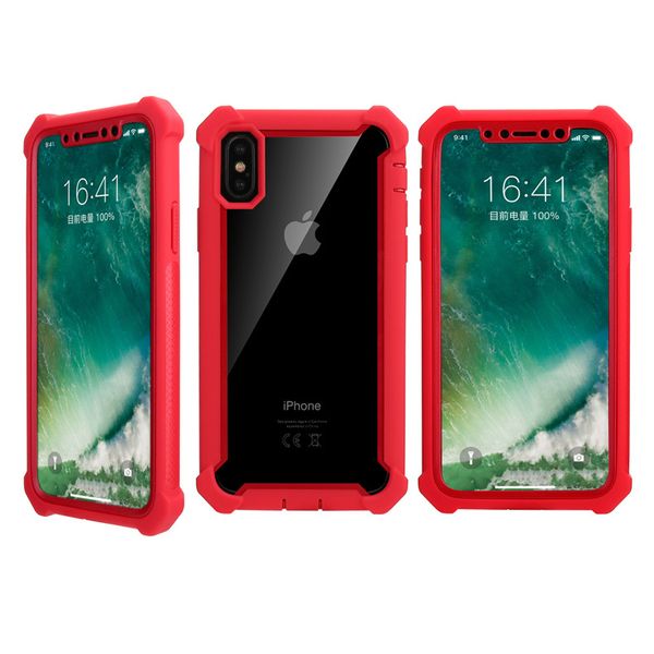 

2019 est shockproof transparent tpu phone case for iphone 11 pro max x 6 6s 7 8 plus strong cases pc back cover