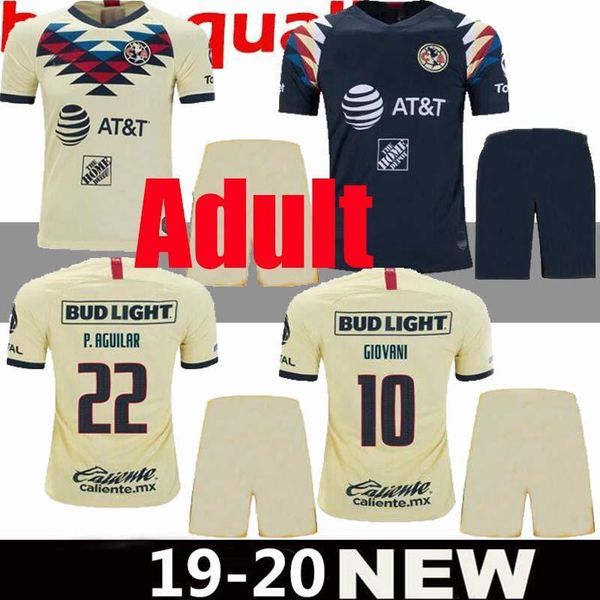 

2019 club america third away kits soccer jerseys cf amÃ©rica giovani r.martinez g.ochoa 2020 blue jersey football shirts quality, Black