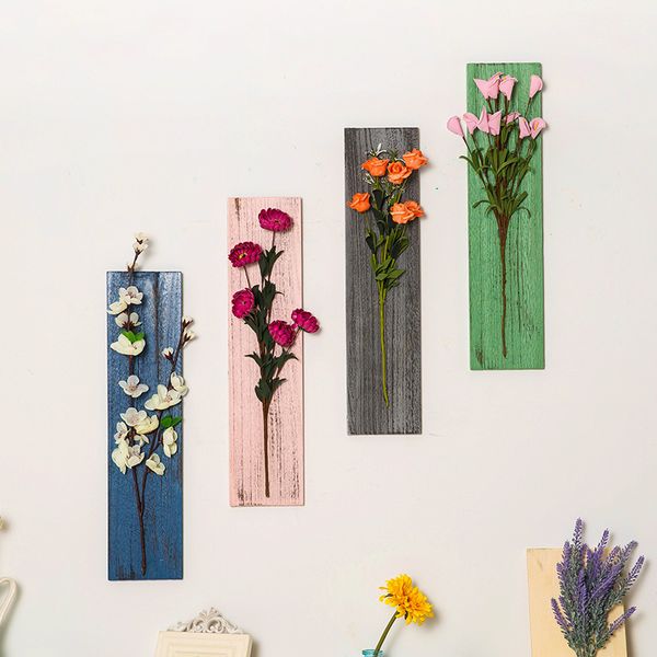 

1pc artificial flower plant wall decoration creative home wall flower decoration hanging