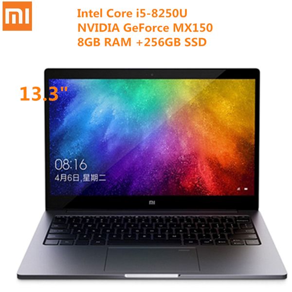 

Xiaomi air lap13 3 inch win10 intel core i5 8250u quad core 1 6ghz 8gb ram 256gb d fingerprint recognition dual wifi bt4 1