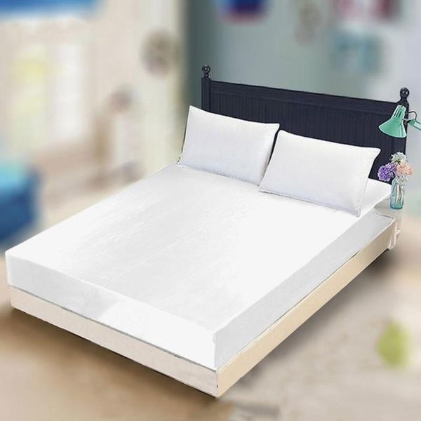 

cotton terry mattress cover bed soft cover mattress pad protector anti-mite white fitted sheet air-permeable cover for bed