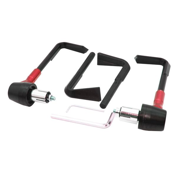 

1 pair front clutch lever guard durable modification racer easy install brake motorcycle protector 7/8" 22mm aluminum alloy