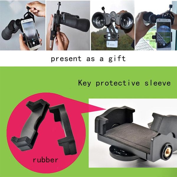 

new optical monocular telescope holder adapter clip mount bracket for mobile smart phone support tripod connection ing