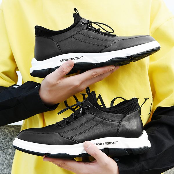 

2022 running shoes g.n.shijia fashion layer leather rubber sole all black white 56 women men sport sneakers