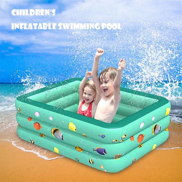 

2020 inflatable baby swimming pool children's home use paddling pool large size square swimming pools kids bathtub basin gifts