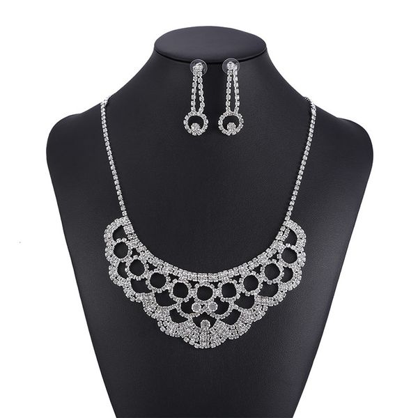 

свадьба один комплект комплекты ювелирных изделий из бисера цветок лист головной убор невесты корону алмазов головной убор для невесты дейст, Silver