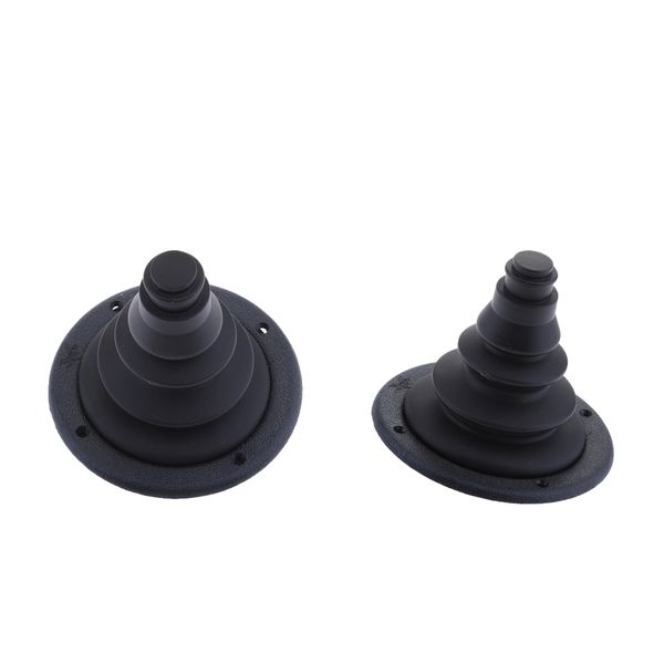 

2 x 120mm 4.72 inch rigging and cable boot for boats - rigging hole cover black