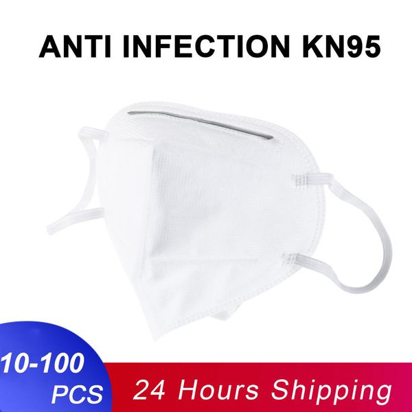 

10-100pcs n95 ce and fda certification mouth face mask dust anti infection kn95 masks pm2.5 protective ship by fedex