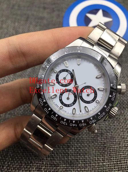 

7 colour quality mens watches 40 mm 116500 116500ln 116518ln 116506 116509 stainless steel ceramic bezel asia 2813 movement automatic mens, Slivery;brown