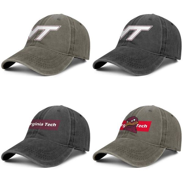

virginia tech hokies football red brown for men and women baseball denim cap cool designer custom cool fitted custom stylish classic, Blue;gray