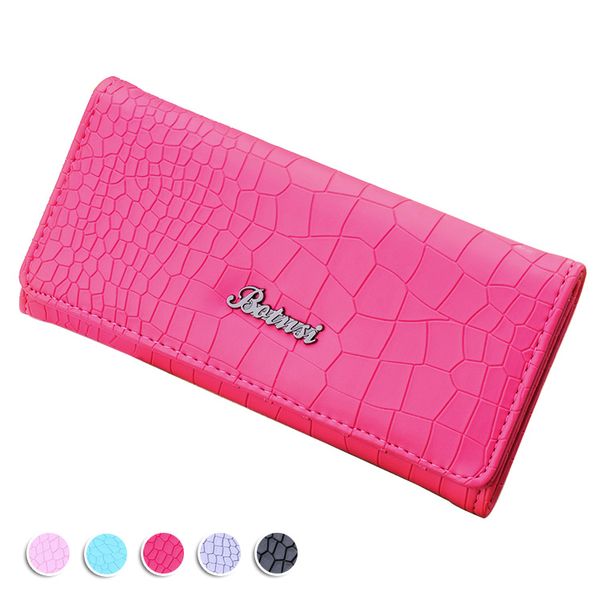 

fashion women wallets stone pu leather lady purses handbags moneybags brand design coin purse cards holder female wallet burse, Red;black