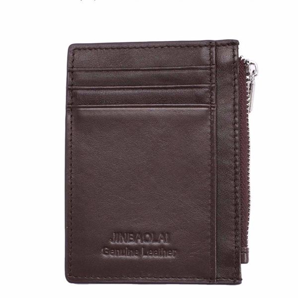 

new arrival mini men wallets 2 colors ultra-thin card holder men's vintage anti-theft coin purse card leather wallet man, Red;black