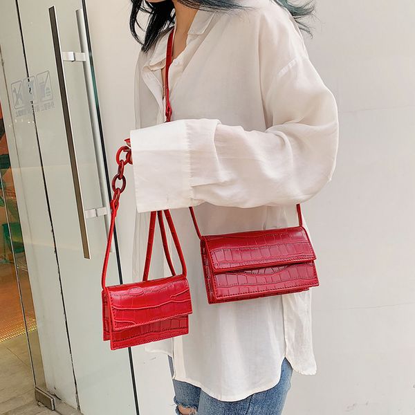 

stone crossbody bags women's 2019 small pu leather purses and handbags new ladies shoulder female messenger bag flap fashion
