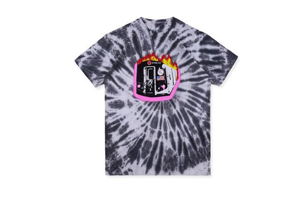 

Travis Scott Astroworld Tour Tie-dyed Mens Tshirts Summer Round Neck Short Sleeve Mens Tops Fashion Mens Tees